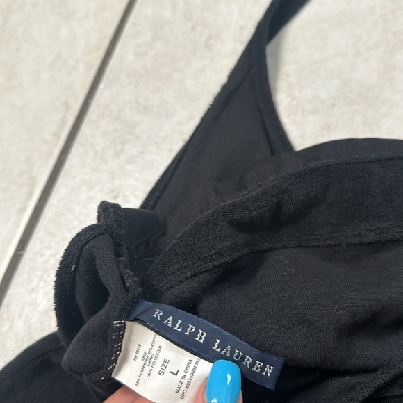 Ralph Lauren Big Pony Terrycloth Halter Swim Cover Up - Picture 8 of 8